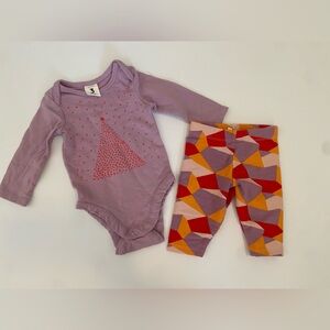 Purple and Red Baby Bodysuit and Leggings Set STEM Nordstrom 3M